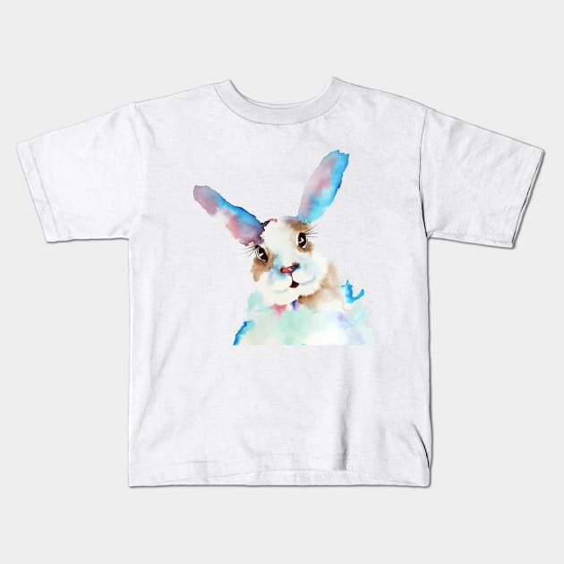 Blue Buns Kids T-Shirt by smartartdesigns